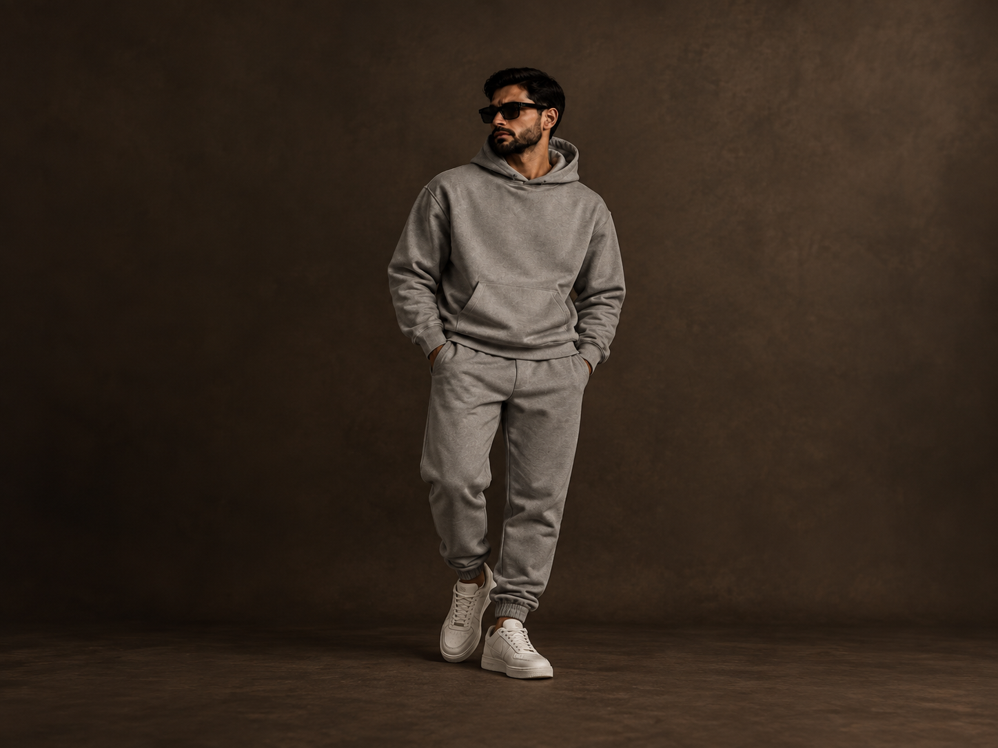 Different Level Set category campaign featuring a coordinated winter streetwear look.